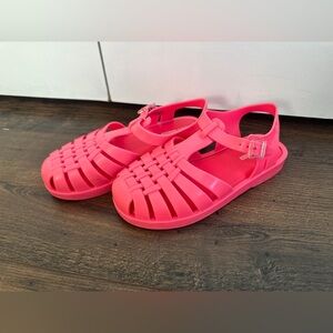 Mini Melissa Possession Flats Kids Pink Sandals Size 2